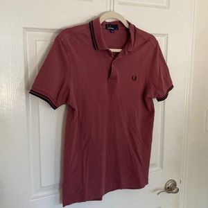 FRED PERRY Soft Burgundy Polo Shirt